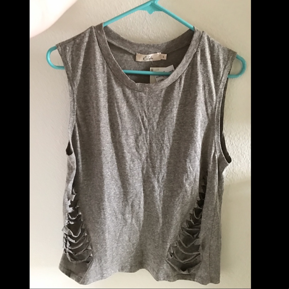 Sleeveless Cutout T-Shirt